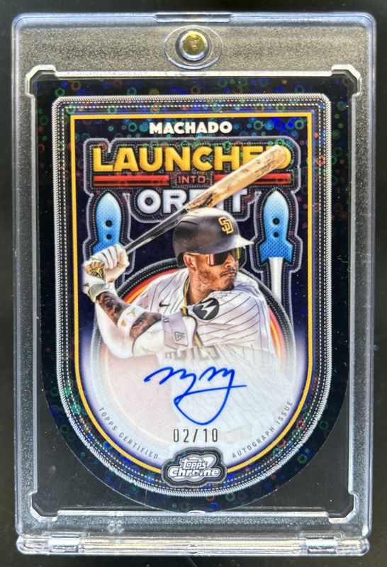 Manny Machado 2025 Topps Cosmic Chrome #LIOA-MM Launched Into