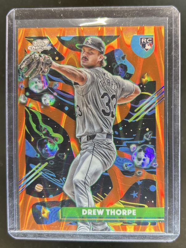2025 Topps Chrome Cosmic #184 Orange Galactic Refractor /25