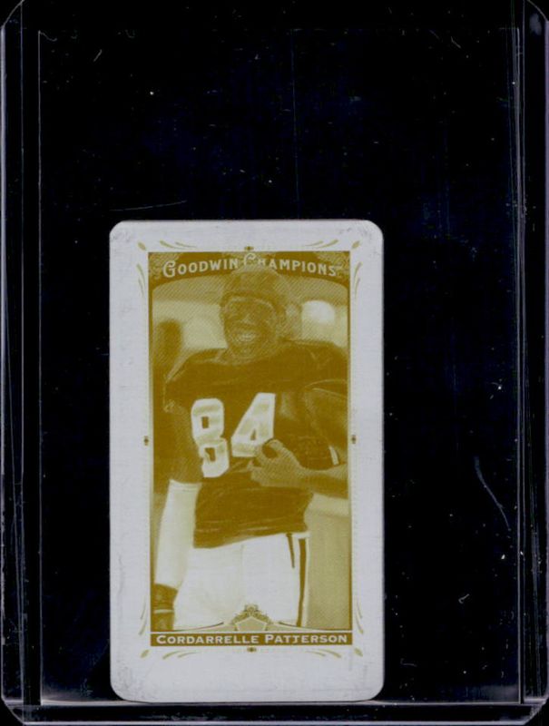 2013 Upper Deck Goodwin Champions #98 Mini Printing Plates Yellow /1