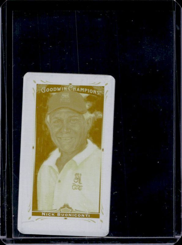 2013 Upper Deck Goodwin Champions #34 Mini Printing Plates Yellow /1