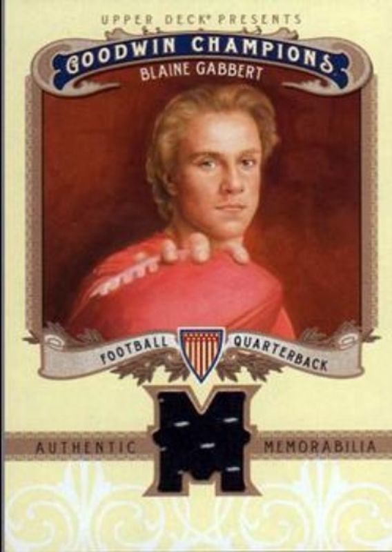 2012 Upper Deck Goodwin Champions #M-BG Memorabilia