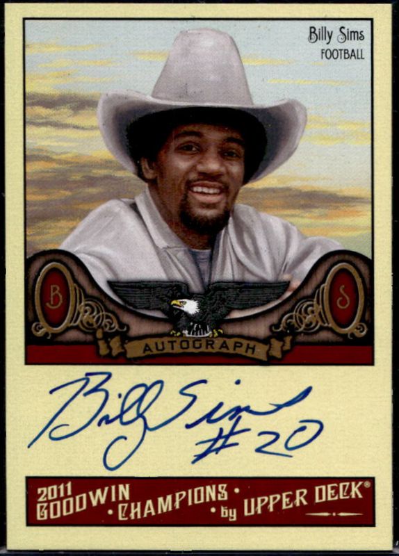 2011 Upper Deck Goodwin Champions #A-BS Autographs