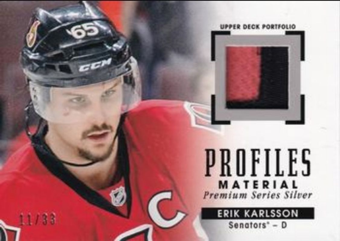 2015 Upper Deck Portfolio #PM-EK Profiles Materials Premium Series Silver /33