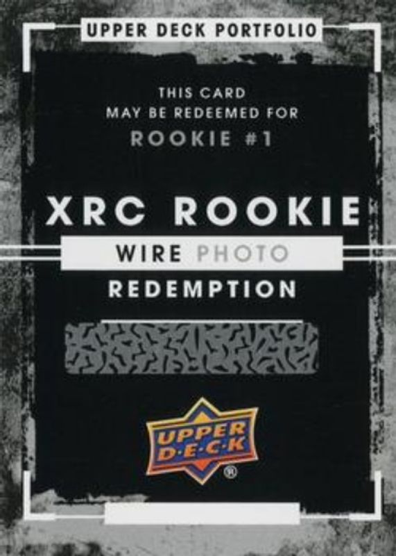 2015 Upper Deck Portfolio XRC Rookie Wire Photo Redemption