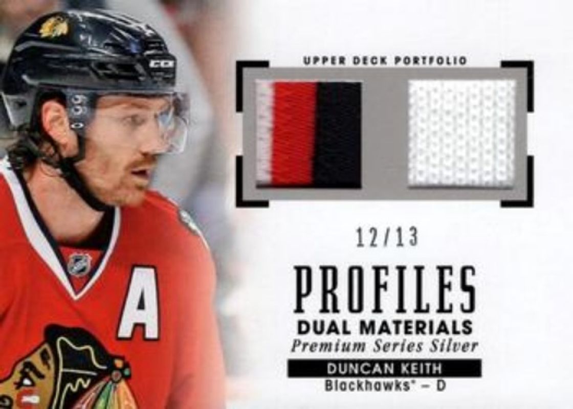 2015 Upper Deck Portfolio #PM2-DK Profiles Materials Dual Premium Series Silver /13