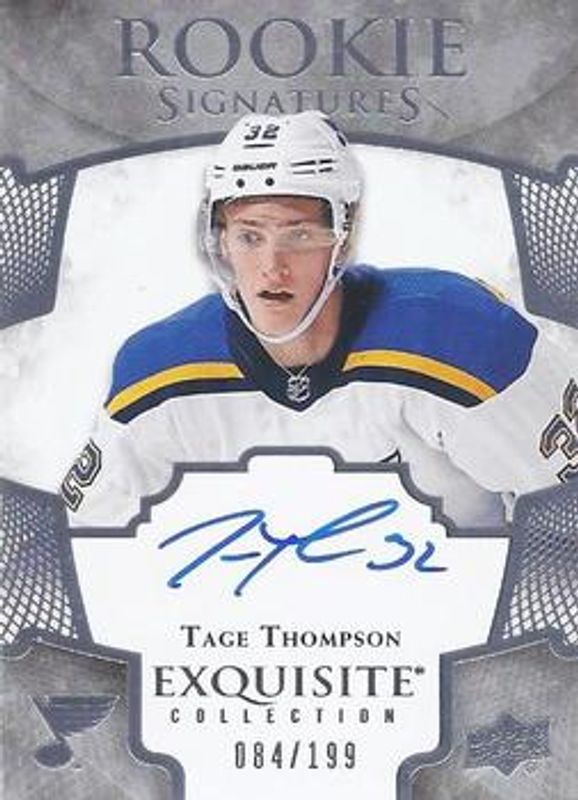 2017 Upper Deck Ice #ERS-TT Exquisite Collection Rookie Signatures /199