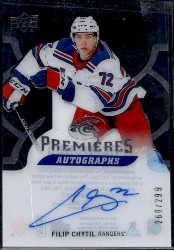 2017 Upper Deck Ice #IPA-FC Ice Premieres Autographs /299