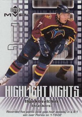 2002 Upper Deck MVP #HN1 Highlight Nights