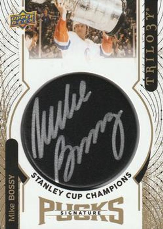 2017 Upper Deck Trilogy #SCC-MB Stanley Cup Champions Signatures Pucks