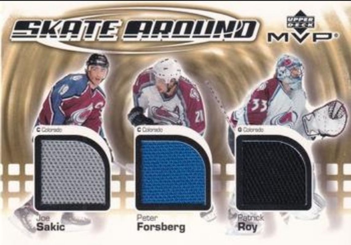 2002 Upper Deck MVP #ST-SFR Skate Around Jerseys /100