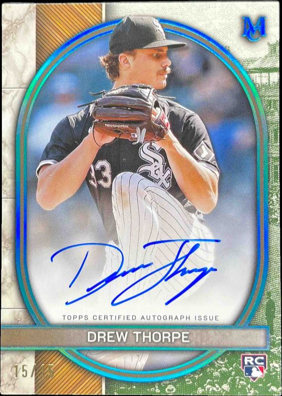 2025 Topps Museum Collection #AA-DT Archival Autographs - Blue Topaz /15