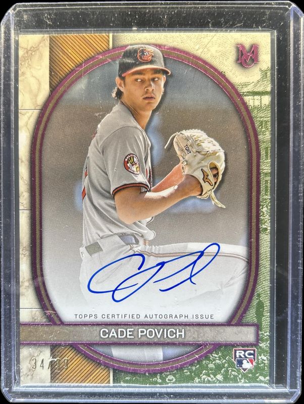 2025 Topps Museum Collection #AA-CP Archival Autographs - Pink Sapphire /99