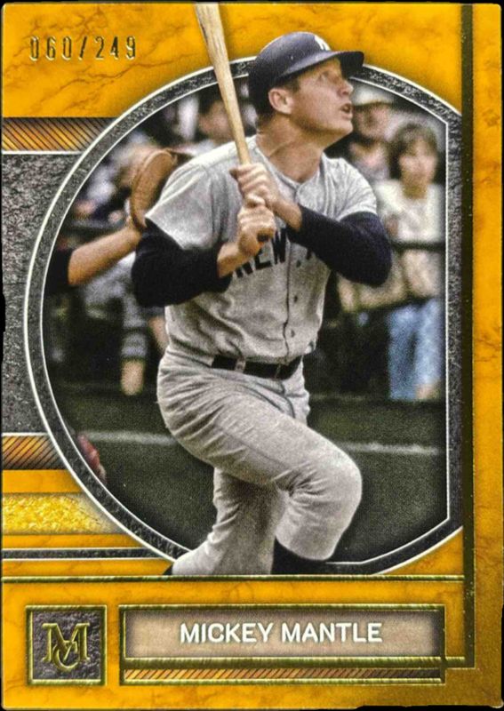 Mickey Mantle 2025 Topps Museum Collection #71 Gold /249 Price
