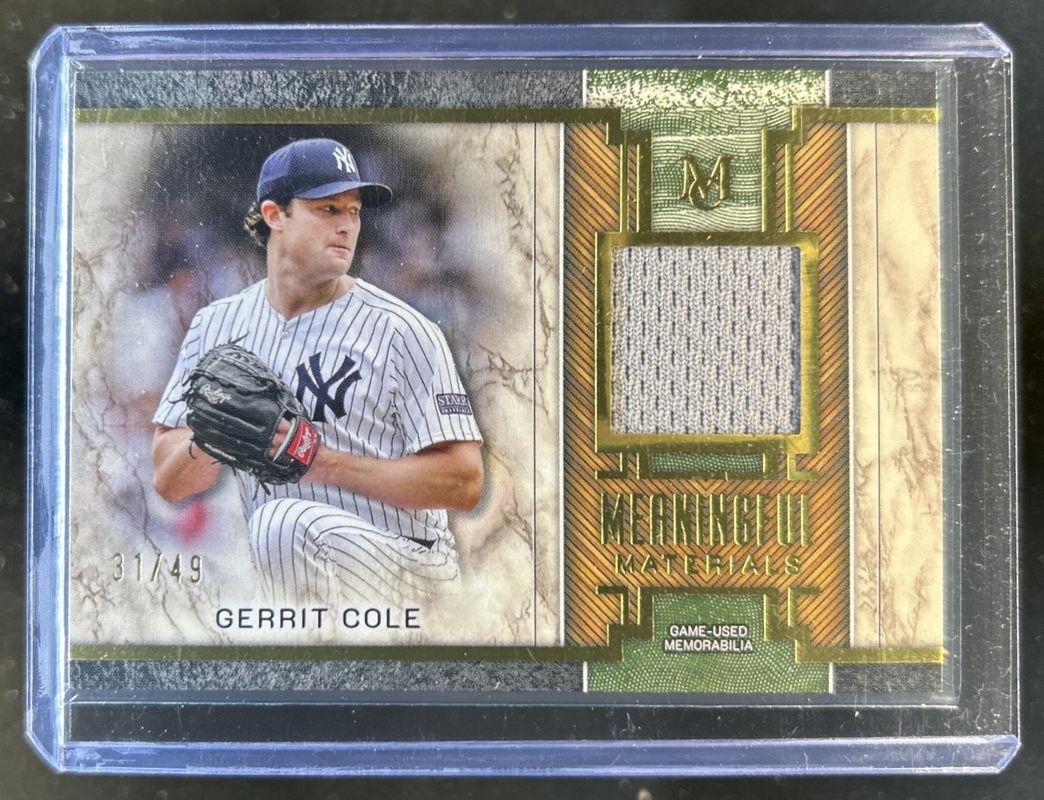 2025 Topps Museum Collection #MMR-GC Meaningful Material Relic - Gold /49