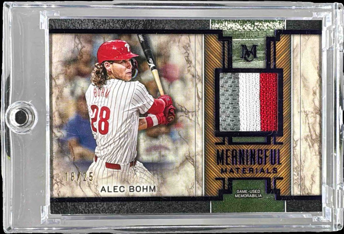 Alec Bohm Baseball Cards Price Guide - Sports Card Investor