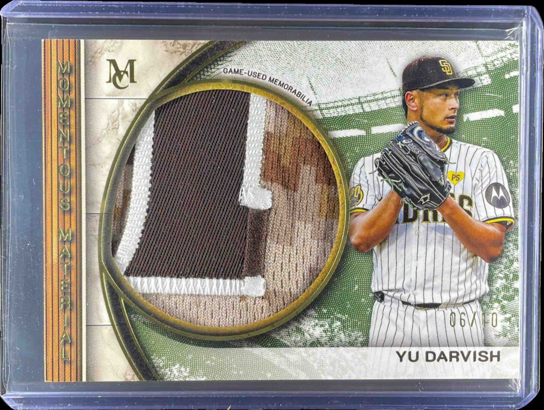 2025 Topps Museum Collection #MMJP-YD Momentous Material Jumbo Patch Relic - Gold /10