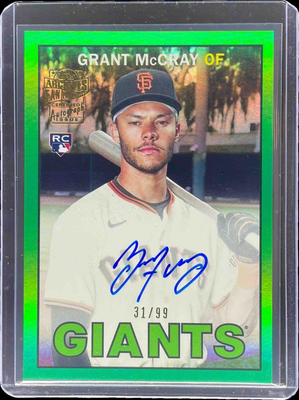 2025 Topps Archives #67FFA-GM 1967 Fan Favorites Autographs - Green Foilboard /99