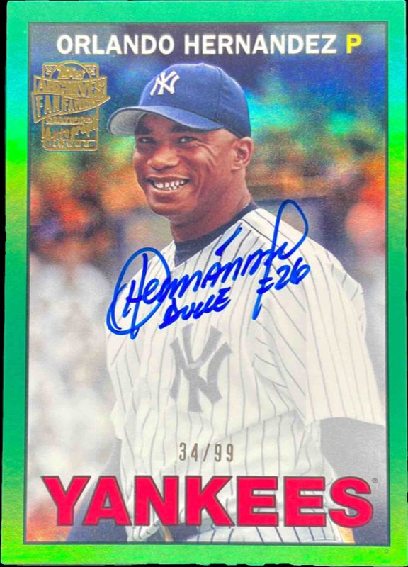 2025 Topps Archives #67FFA-OH 1967 Fan Favorites Autographs - Green Foilboard /99