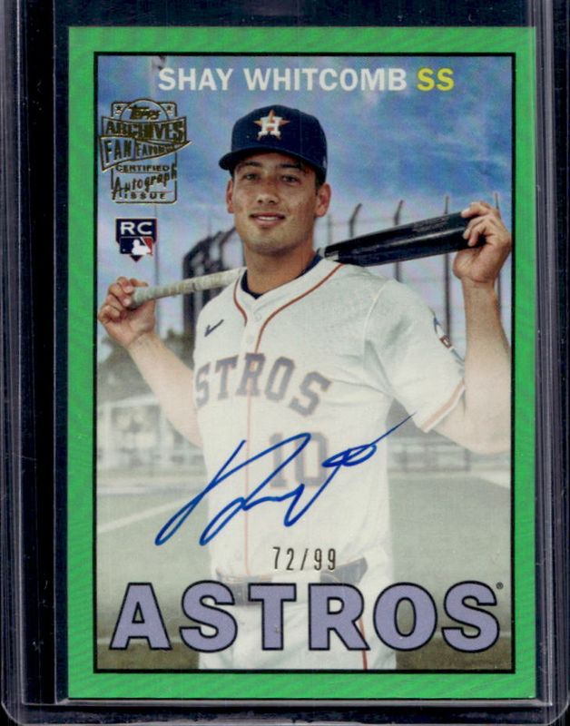 2025 Topps Archives #67FFA-SW 1967 Fan Favorites Autographs - Green Foilboard /99