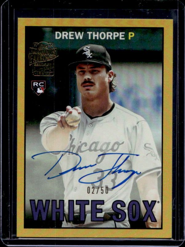 2025 Topps Archives #67FFA-DT 1967 Fan Favorites Autographs - Gold Foilboard /50
