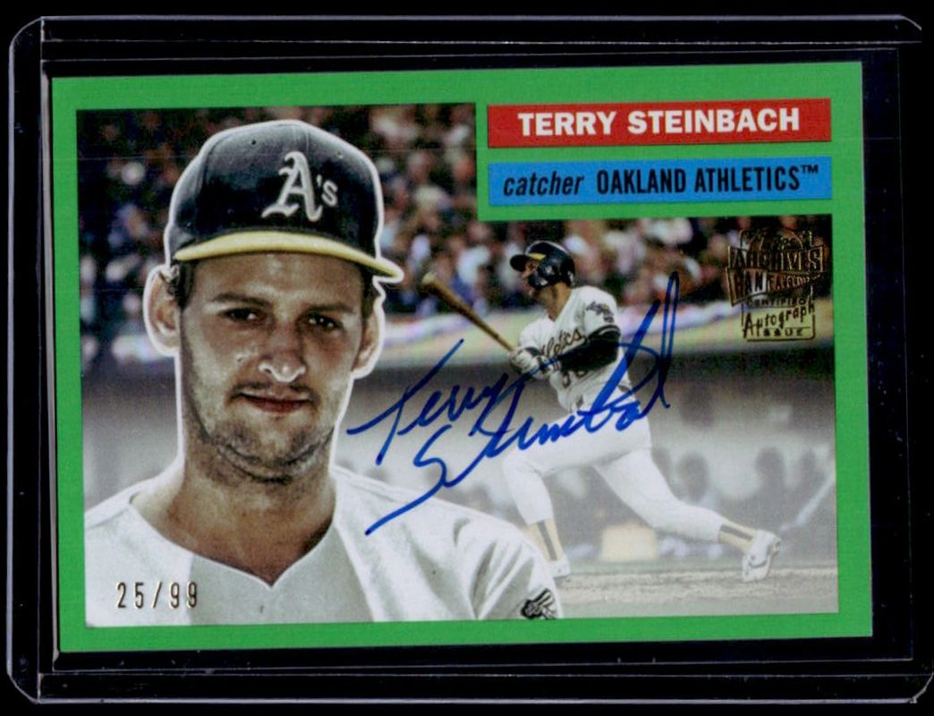 2025 Topps Archives #56FFA-TS 1956 Fan Favorites Autographs - Green Foilboard /99