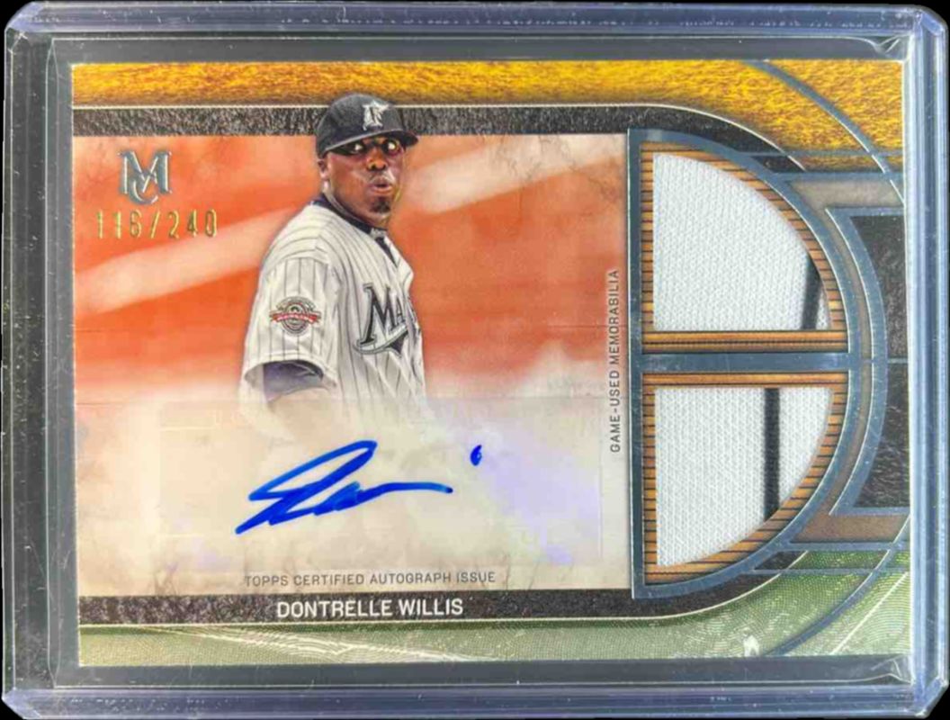2025 Topps Museum Collection #SPDRA-DW Single Player Signatures Swatches Dual Relic Autographs /99