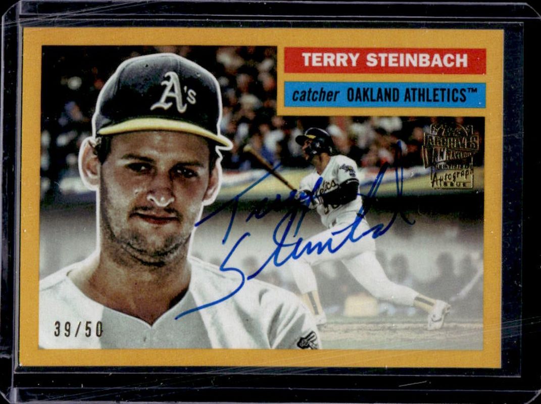 2025 Topps Archives #56FFA-TS 1956 Fan Favorites Autographs - Gold Foilboard /50