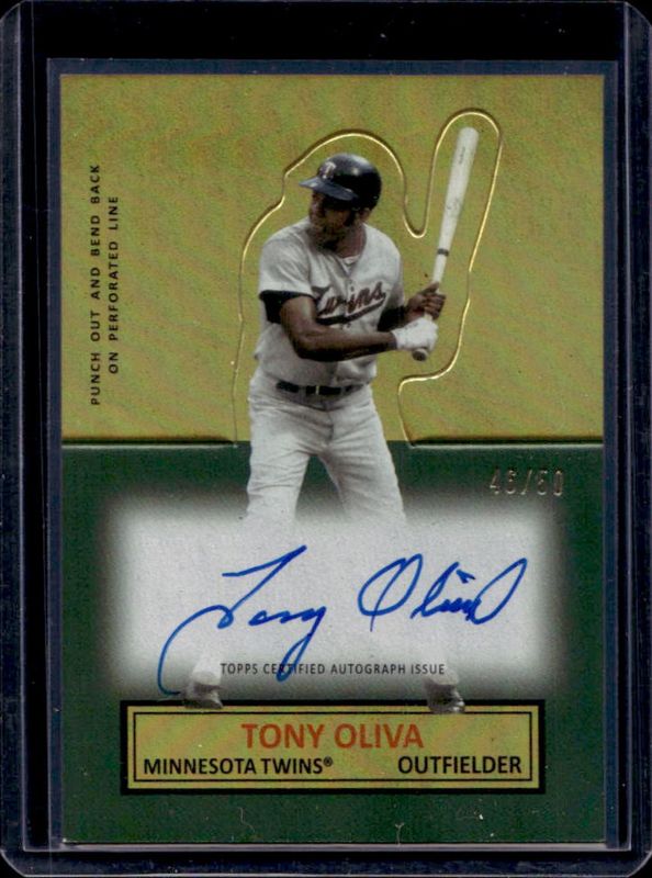 2025 Topps Archives #64SUA-TO 1964 Topps Stand Up Autographs - Gold Foilboard /50