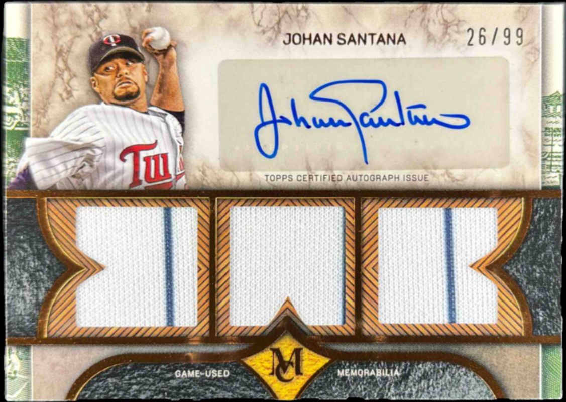 2025 Topps Museum Collection #SPTRA-JS Single Player Signatures Swatches Triple Relic Autographs /99