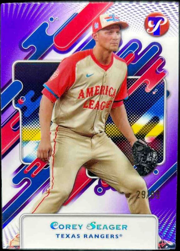 Corey Seager 2025 Topps Pristine #253 Pristine Purple Refractor