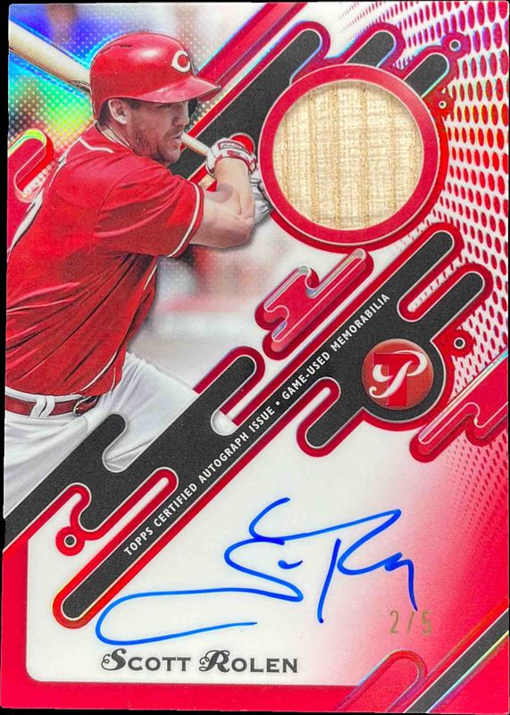 2025 Topps Pristine #PPAR-SR Pristine Pieces Autographs Relic - Red Refractor /5