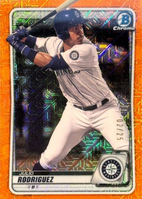 2020 Bowman Mega Box #BCP-19 Chrome Prospects - Orange Mojo Refractor /25