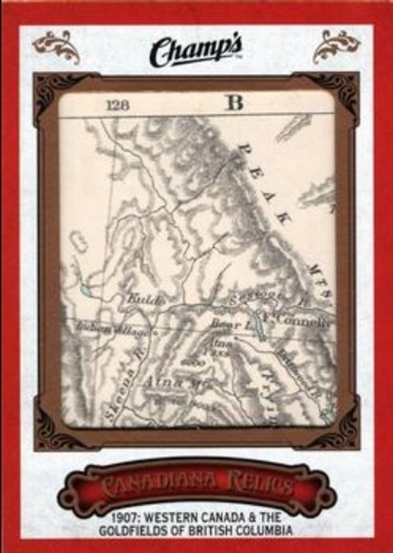 2015 Upper Deck Champ's #CR-WCG Canadiana Vintage Map Relics