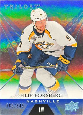 2016 Upper Deck Trilogy #23 Blue Rainbow Foil /849