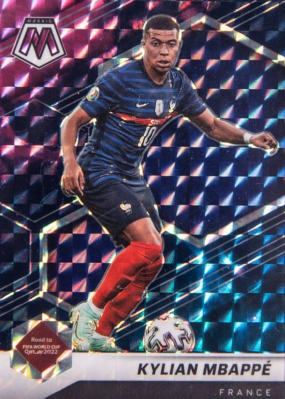 Kylian Mbappe 2021 Mosaic Road to FIFA World Cup #6 Choice Nebula /1 BGS 9
