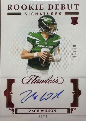 2021 Flawless #RDS-ZWI Rookie Debut Signatures - Ruby (/15)