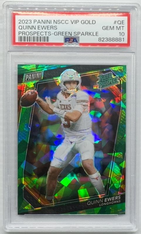2023 Panini National Convention VIP Gold Packs #QE Prospects - Green Sparkle /99