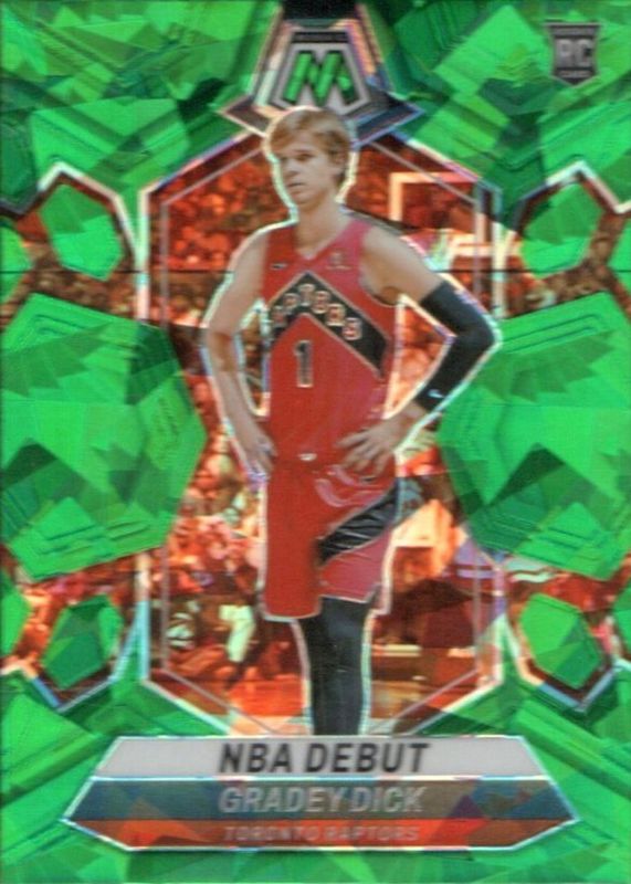 Gradey Dick 2023 Mosaic #260 NBA Debut - Green Ice Rookie RAW