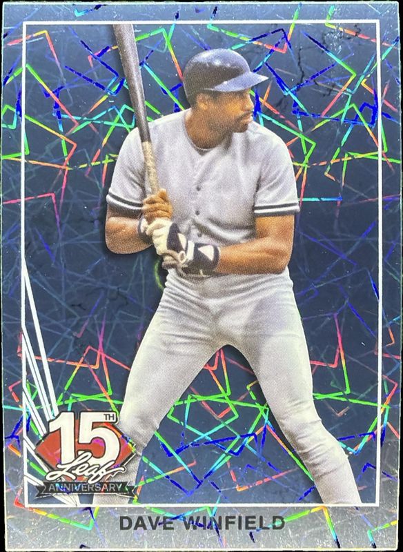 2025 Leaf 15th Anniversary NSCC Wrapper Redemption #90B-38 1990 Leaf Base - Lazer Platinum /5