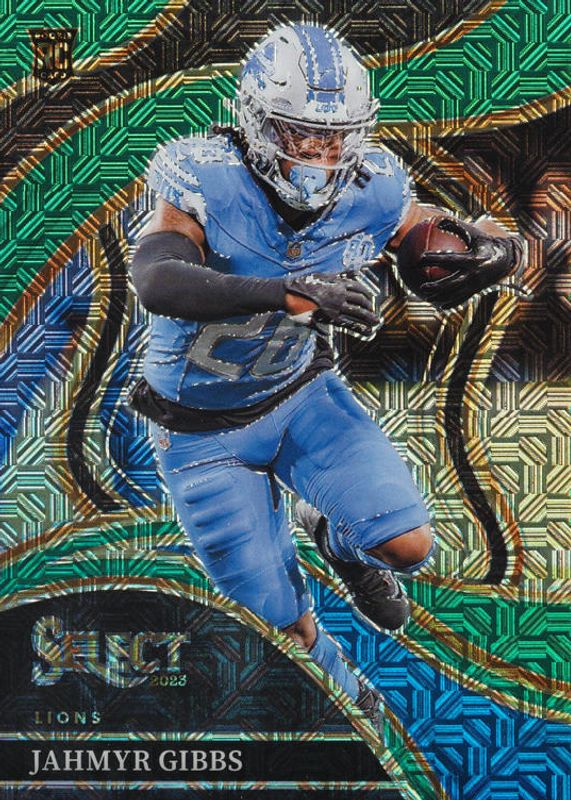 Jahmyr Gibbs 2023 Select #266 Club Level Green /5 Rookie RAW