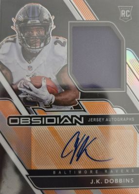 2020 Obsidian #223 Rookie Jersey Autographs - Electric Etch Orange (/99)