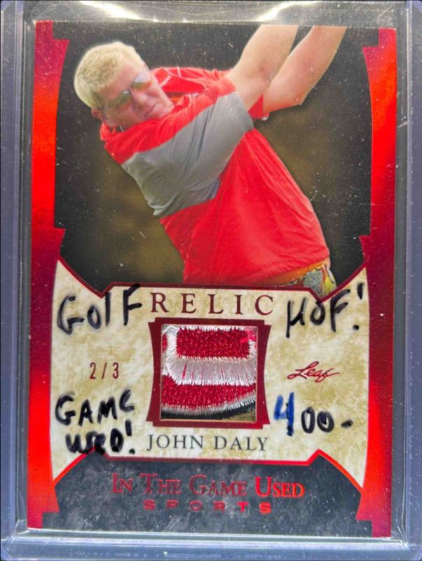 2022 Leaf In The Game Used Sports #GUM-22 Game Used Memorabilia - Red