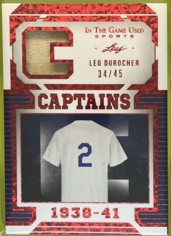 2022 Leaf In The Game Used Sports #C-17 Captains Relics - Red /45