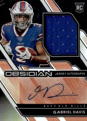 2020 Obsidian #239 Rookie Jersey Autographs - Electric Etch Orange (/99)