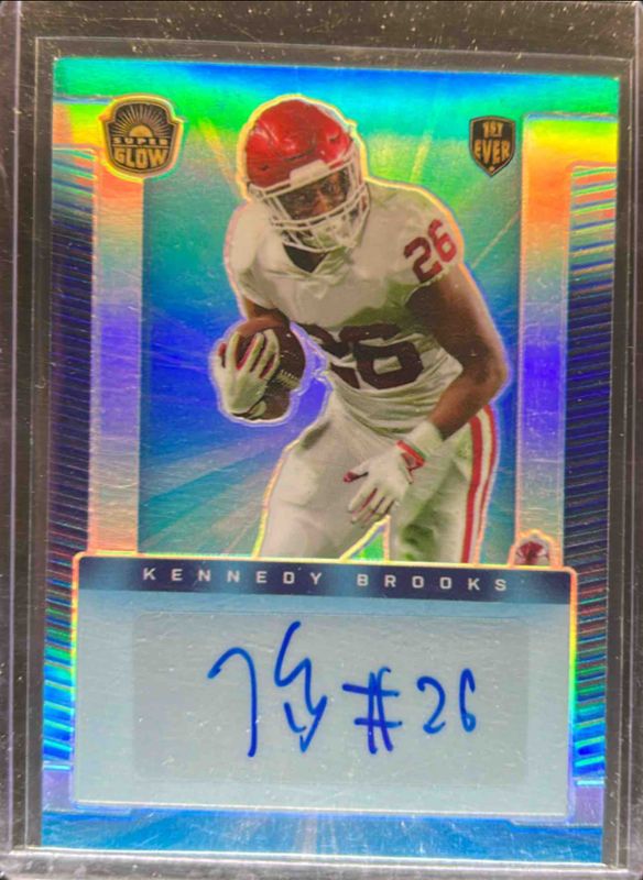 2021 Super Glow #AU-KB Autographs Initials - Blue Glow /150