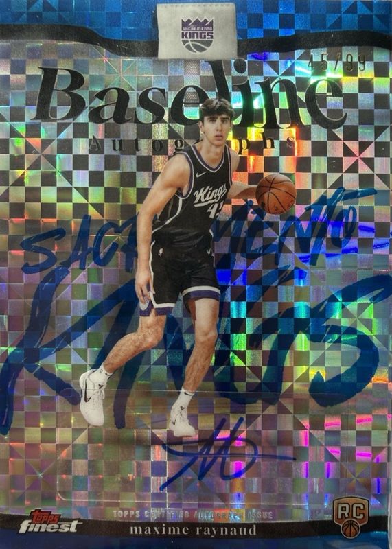 2025 Topps Finest #BA-MR Baseline Autographs - Blue X-Fractor /99