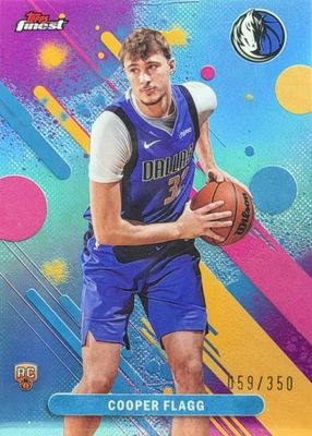 2025 Topps Finest #1 Common - Sky Blue Refractor /350