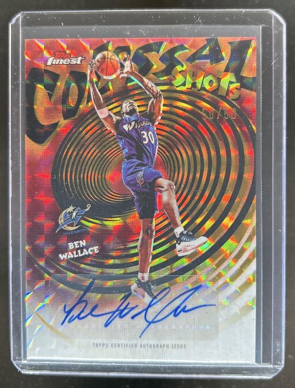 2025 Topps Finest #CS-BW Colossal Shots Autographs - Gold Geometric Refractor /50