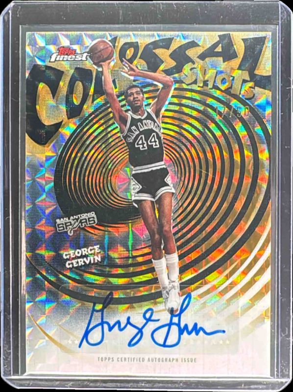 2025 Topps Finest #CS-GG Colossal Shots Autographs - Gold Geometric Refractor /50