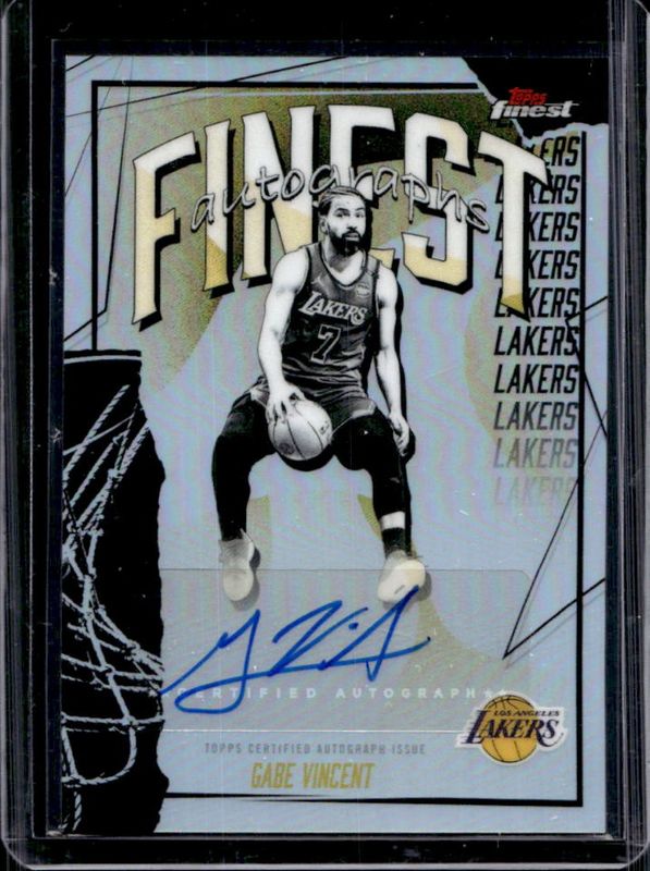 2025 Topps Finest #FAU-GV Finest Autographs - Refractor